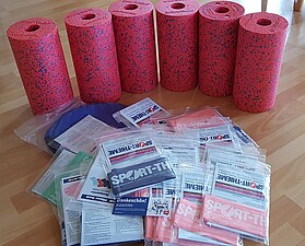 Dem TSV stehen nun 20 neue Fasienrollen für diverse Fitness-Kurse zur Verfügung.